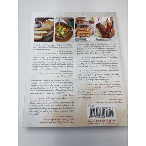 Against All Grain Cookbook Danielle Walker - Over 150 Gluten-Free Grain-Free & D - Picture 3 of 14